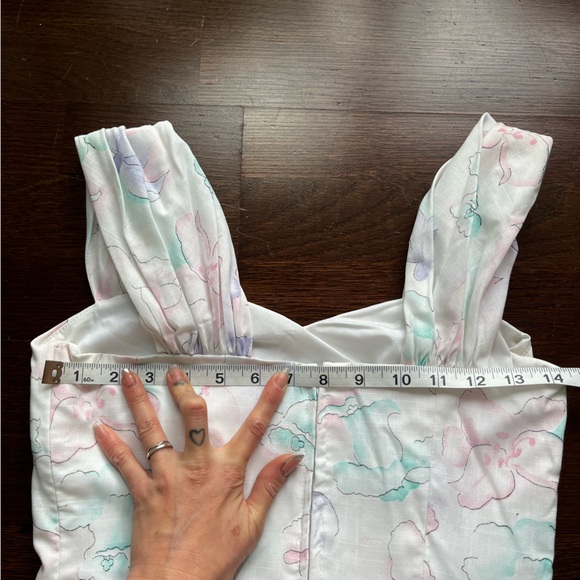 Vintage 80s Pastel Dress XS - Picture 7 of 8